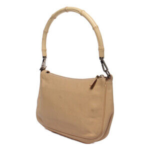 Gucci Leather Bamboo Handle Shoulder Handbag Bag Top
